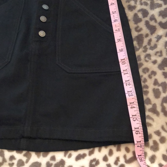 Hollister Ultra High Rise Black Button Fly Skirt 3 - Picture 13 of 15